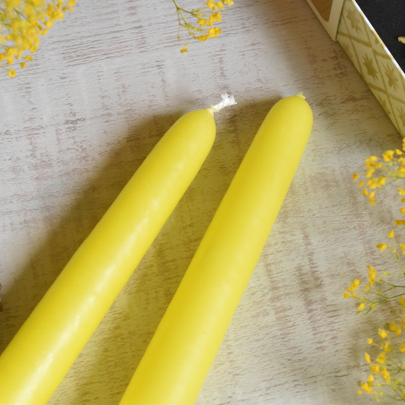 Ciergerie Conic (Taper Candle) 30cm Yellow