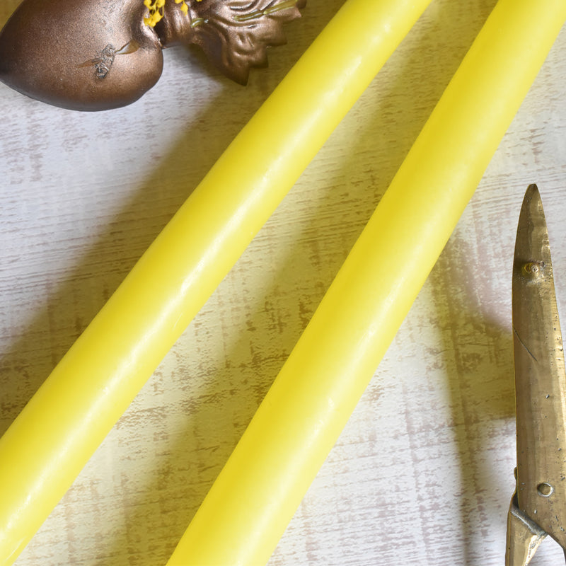 Ciergerie Conic (Taper Candle) 30cm Yellow