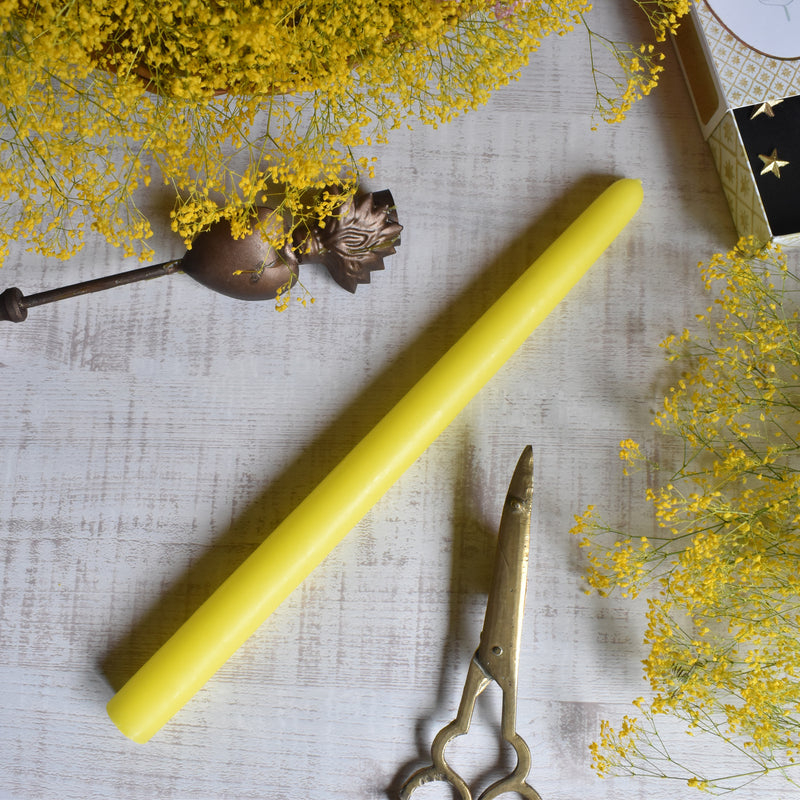 Ciergerie Conic (Taper Candle) 30cm Yellow