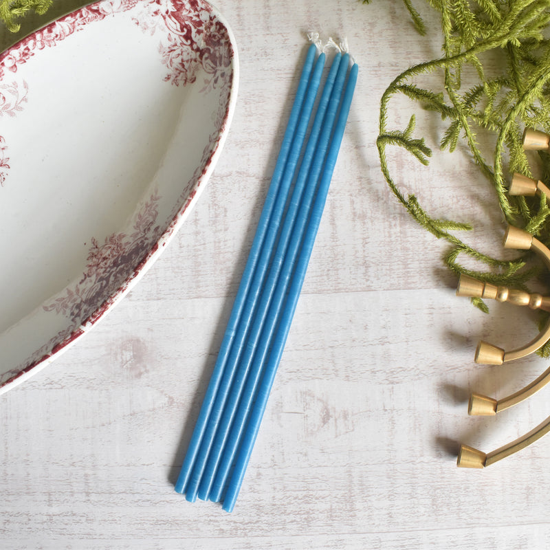 Taper Candle Anniversary Pétrole (Petrol) 5-piece set
