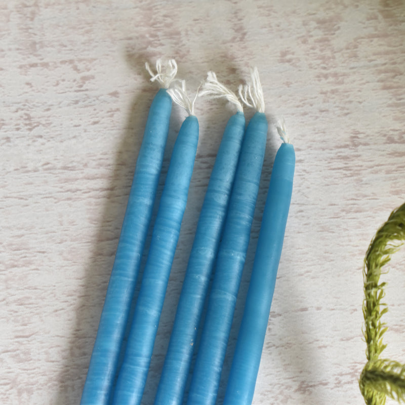 Taper Candle Anniversary Pétrole (Petrol) 5-piece set