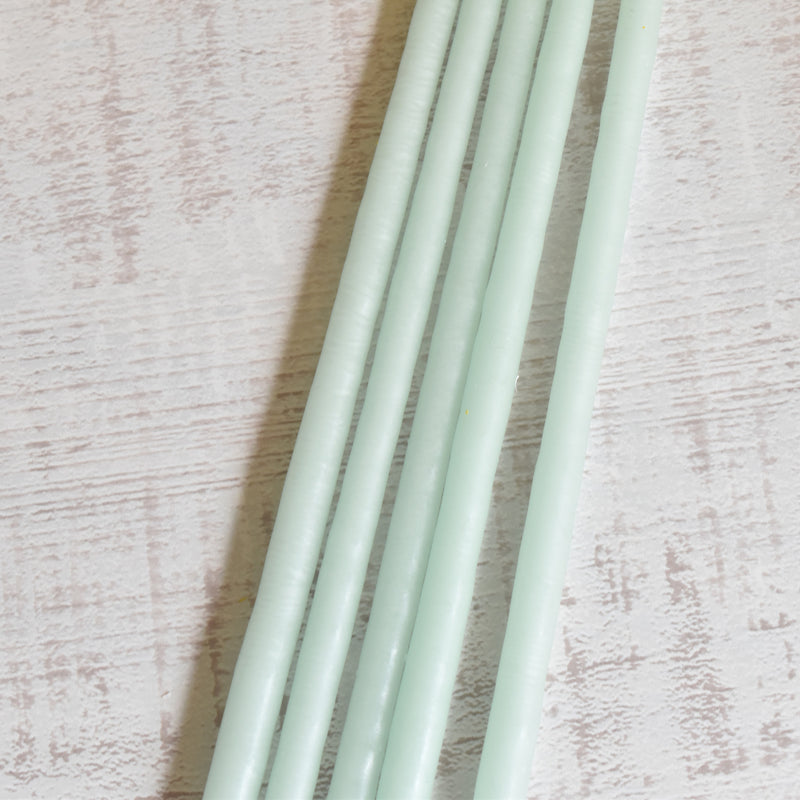 Taper Candles Anniversary Céladon (Celadon) Set of 5