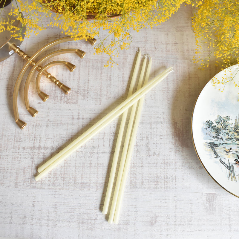 テーパーキャンドル アニバーサリー Jaune Pastel (パステルイェロー）5本セット