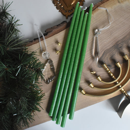 テーパーキャンドル　Fleuriste (フロリスト）　5本セット Vert Forêt (グリーン）