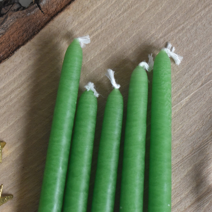 テーパーキャンドル　Fleuriste (フロリスト）　5本セット Vert Forêt (グリーン）