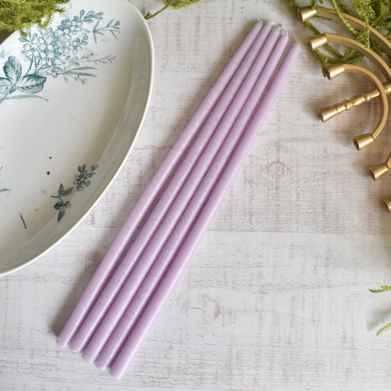 Taper Candle Fleuriste (Florist) 5-Piece Set Parme (Palm)