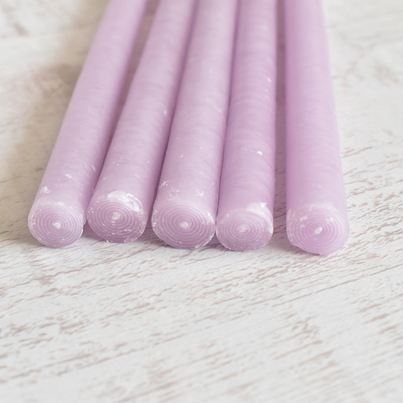 Taper Candle Fleuriste (Florist) 5-Piece Set Parme (Palm)