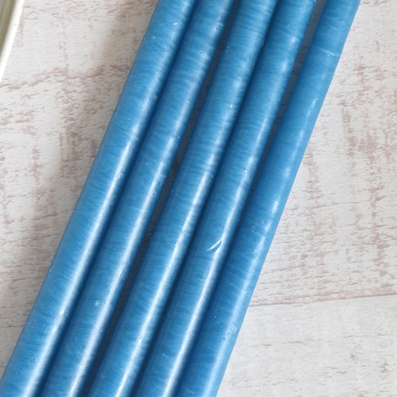 Taper Candles Fleuriste, Set of 5, Pétrole