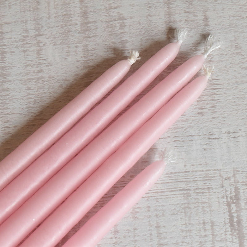 Taper Candle Fleuriste (Florist) Set of 5 Dragée (Pink)