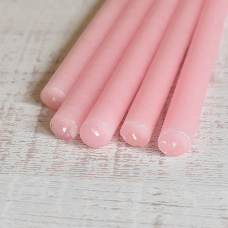 Taper Candle Fleuriste (Florist) Set of 5 Dragée (Pink)