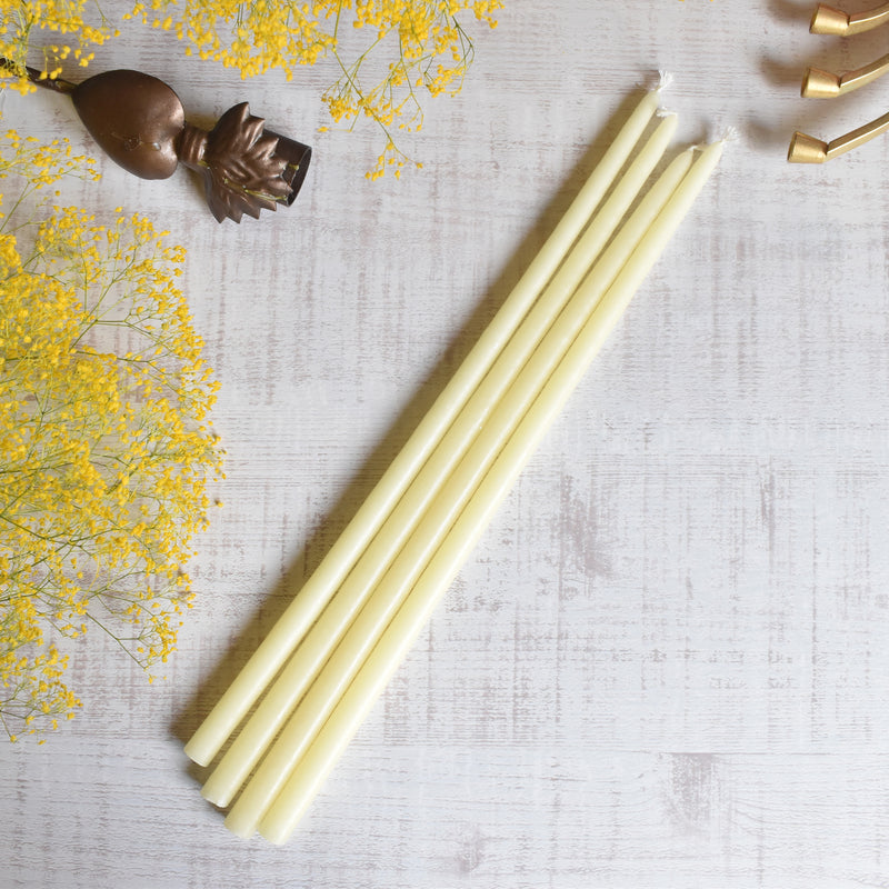 テーパーキャンドル　Fleuriste (フロリスト）　5本セット Jaune Pastel (パステルイェロー）