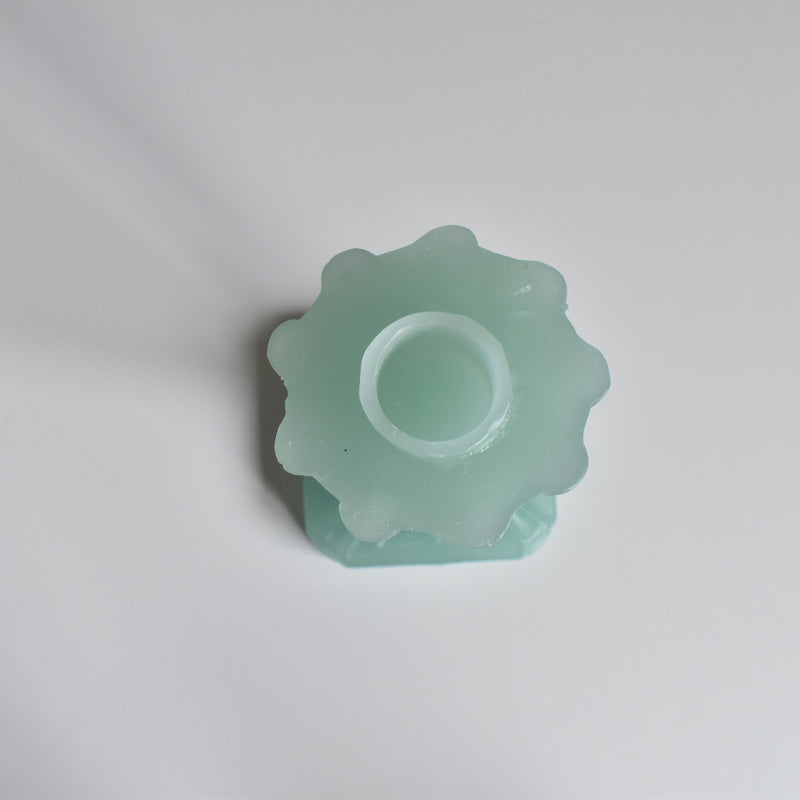 蝋キャンドルホルダーと蝋受け Céladon (セラドン）