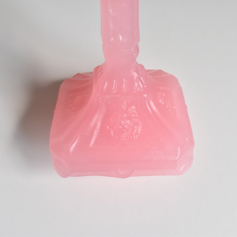 蝋キャンドルホルダーと蝋受け Dragée (ピンク）