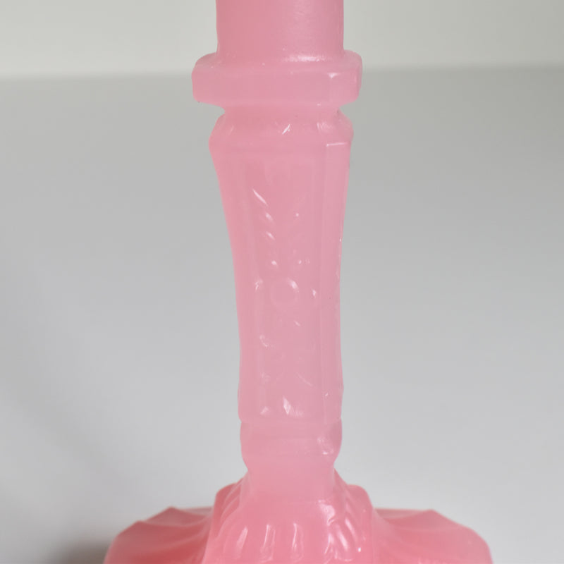 蝋キャンドルホルダーと蝋受け Dragée (ピンク）