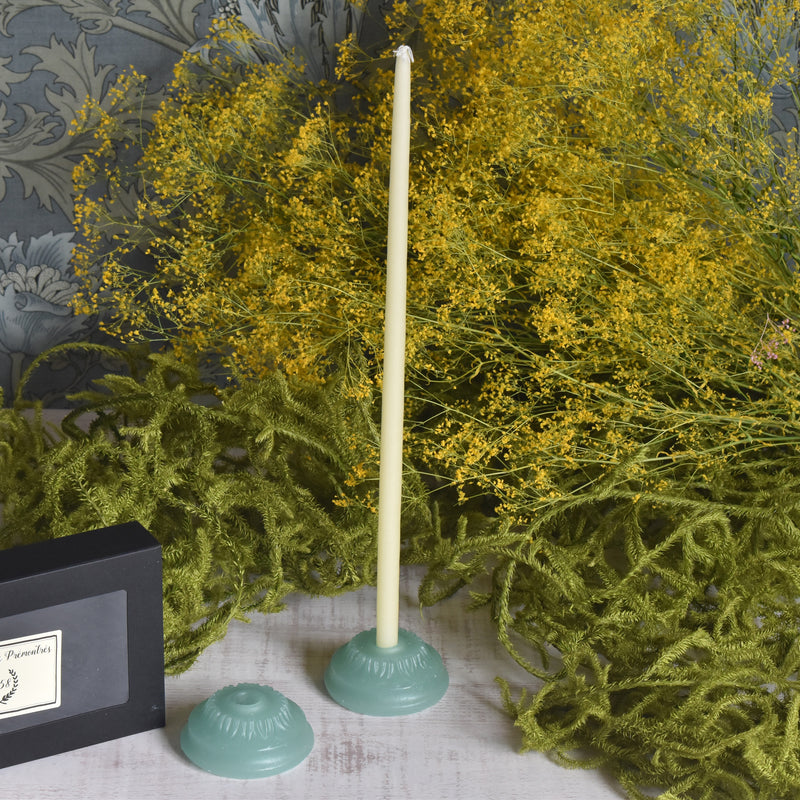 蝋キャンドルホルダー Celadon (セラドン）2個セット（専用ボックス入り）