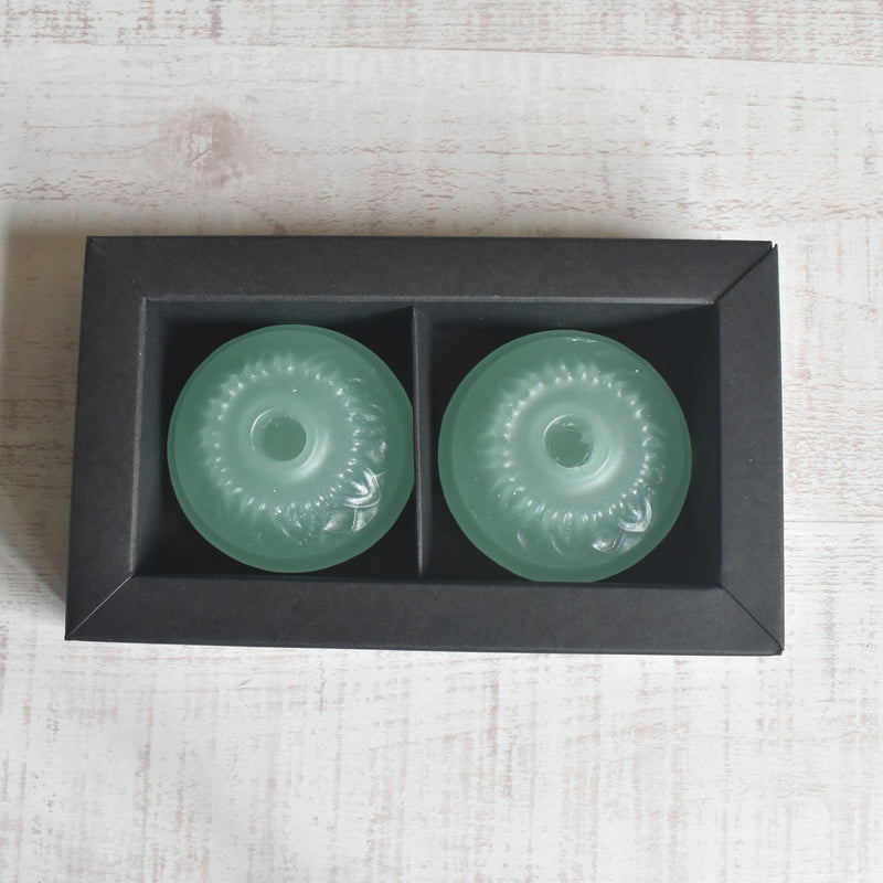 蝋キャンドルホルダー Celadon (セラドン）2個セット（専用ボックス入り）