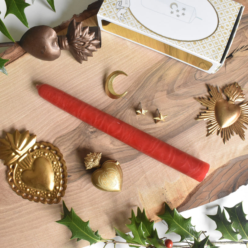 シエルジュコニック　（テーパーキャンドル）　20cm　 Rouge（レッド）