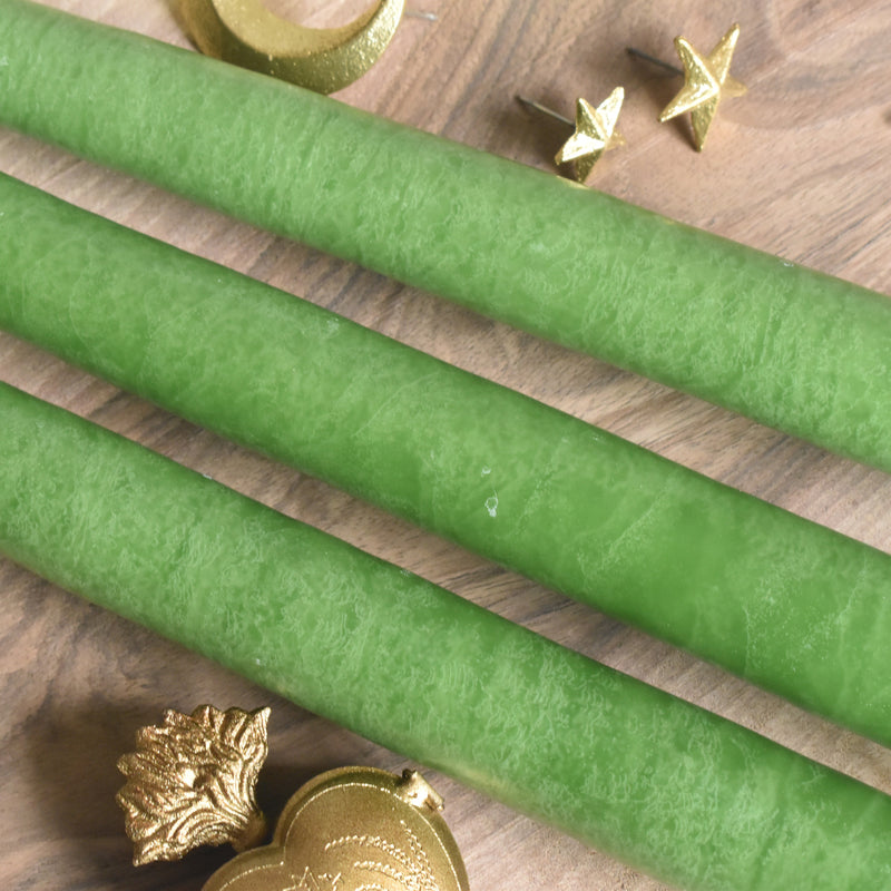 Cierges Coniques (Taper Candles) 20cm Vert forêt (Forest Green)