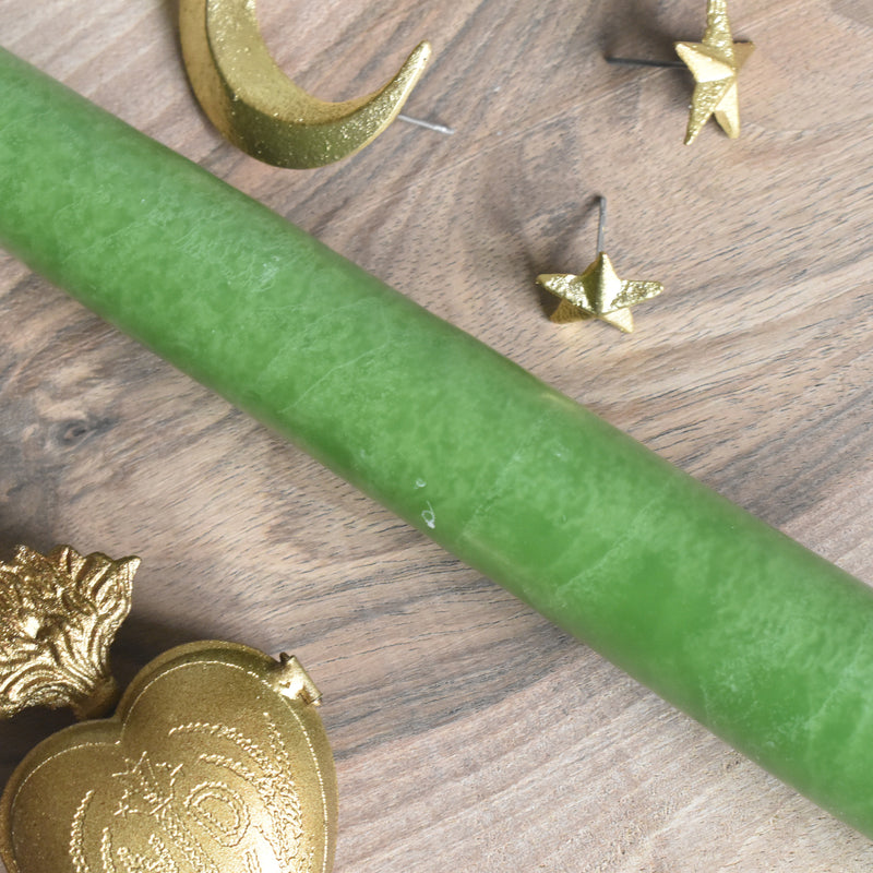 Cierges Coniques (Taper Candles) 20cm Vert forêt (Forest Green)
