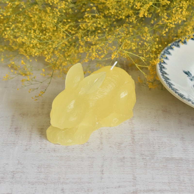 キャンドル ウサギ Lapin Jaune pastel （パステルイェロー）