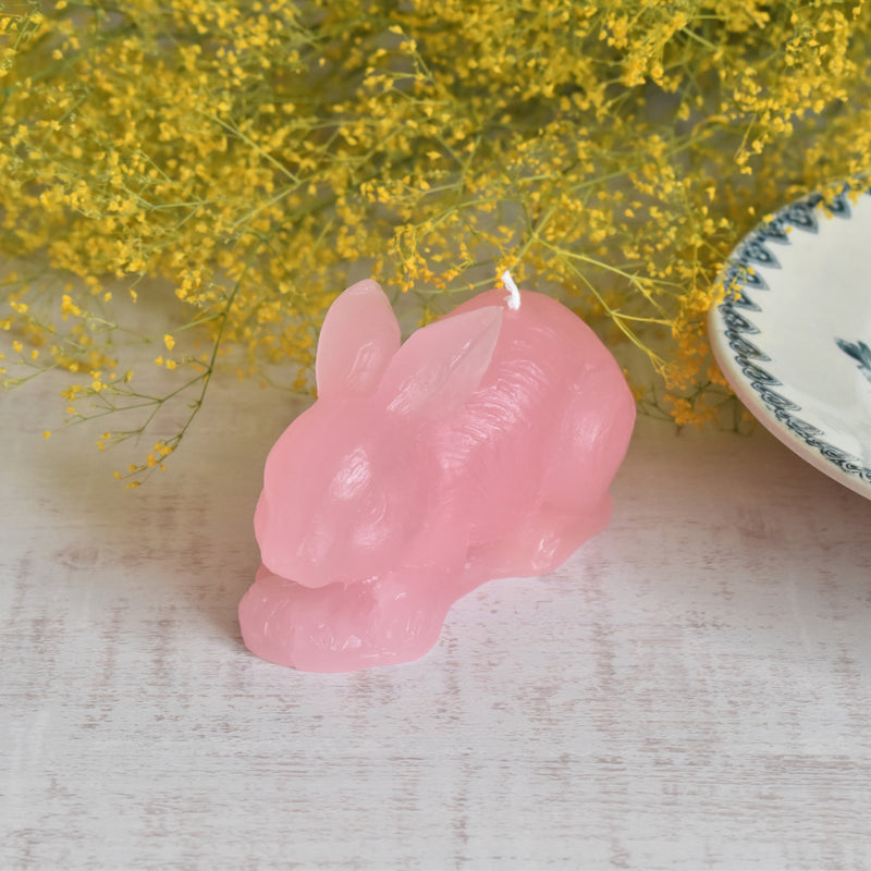 キャンドル ウサギ Lapin Dragée (ピンク）