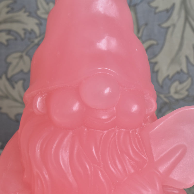 蝋オブジェ　ガーデンノーム　Nain de jardin Dragée （ピンク）