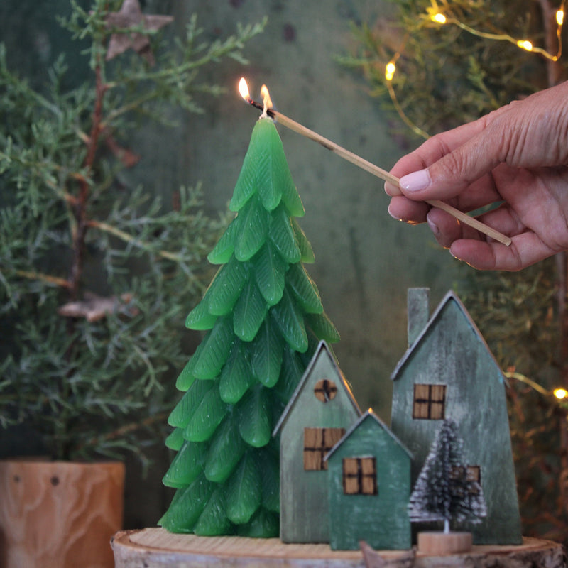 Candle Christmas Tree Sapin Forêt (Green)