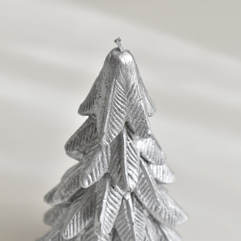 キャンドル　クリスマスツリー　Sapin Argent (シルバー）