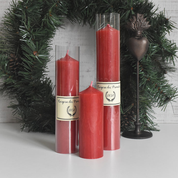 シエルジュ（キャンドル）　直径4㎝ Rouge (レッド)