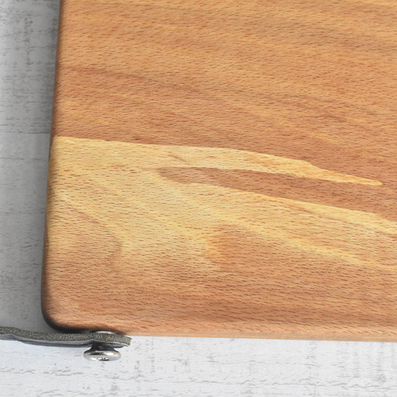 ミニブナカッティングボード 革取っ手付き 23.5cmx14cm