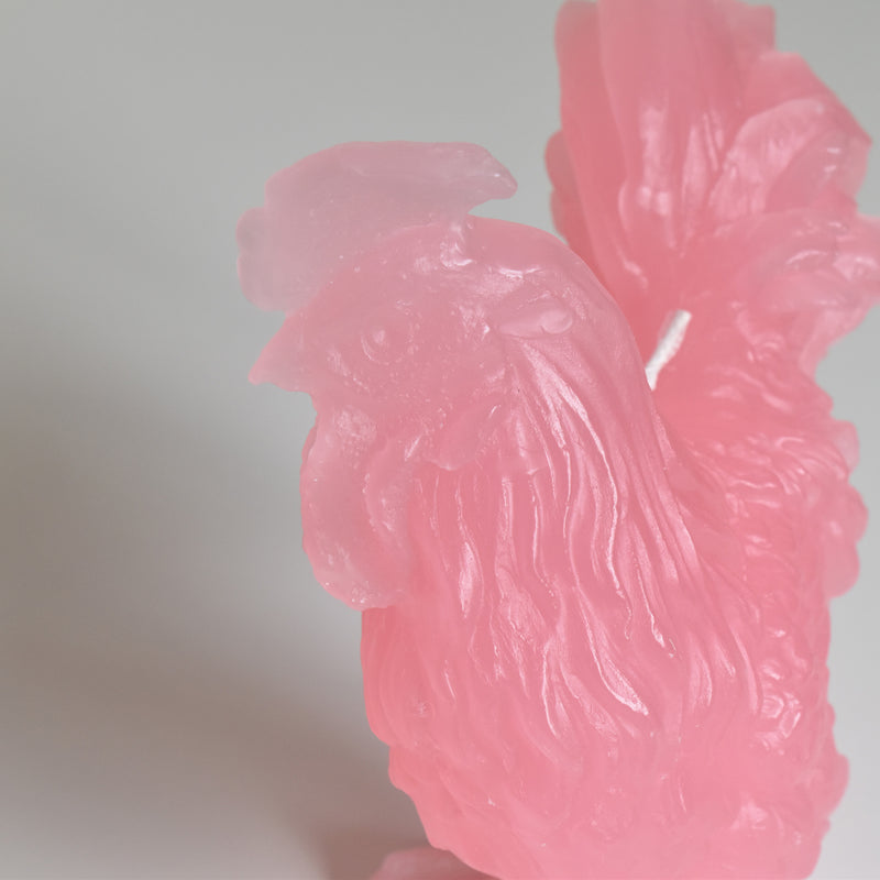 キャンドル オンドリ Coq Dragée (ピンク）