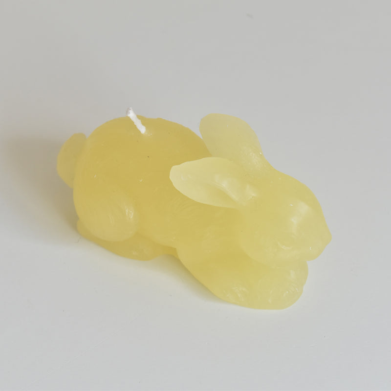 キャンドル ウサギ Lapin Jaune pastel （パステルイェロー）