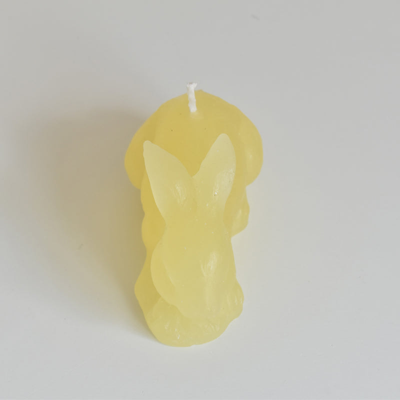 キャンドル ウサギ Lapin Jaune pastel （パステルイェロー）