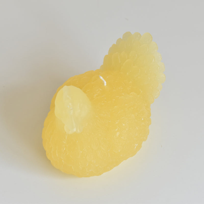 キャンドル ニワトリ Poule Jaune pastel （パステルイェロー）