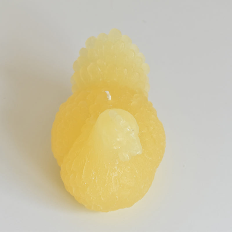 キャンドル ニワトリ Poule Jaune pastel （パステルイェロー）