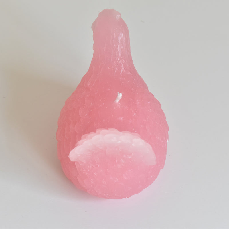 キャンドル ニワトリ Poule Dragée (ピンク）