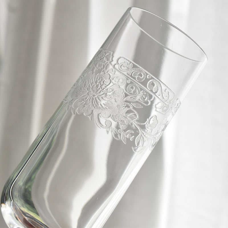 ヴィンテージクリスタルシャンパングラス クリスタルダルク Matignon