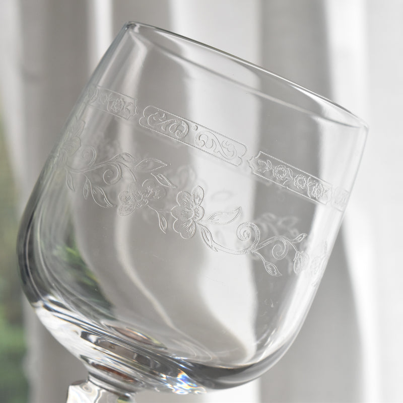 Vintage Crystal Glass Water Glass Cristal d'Arques Matignon