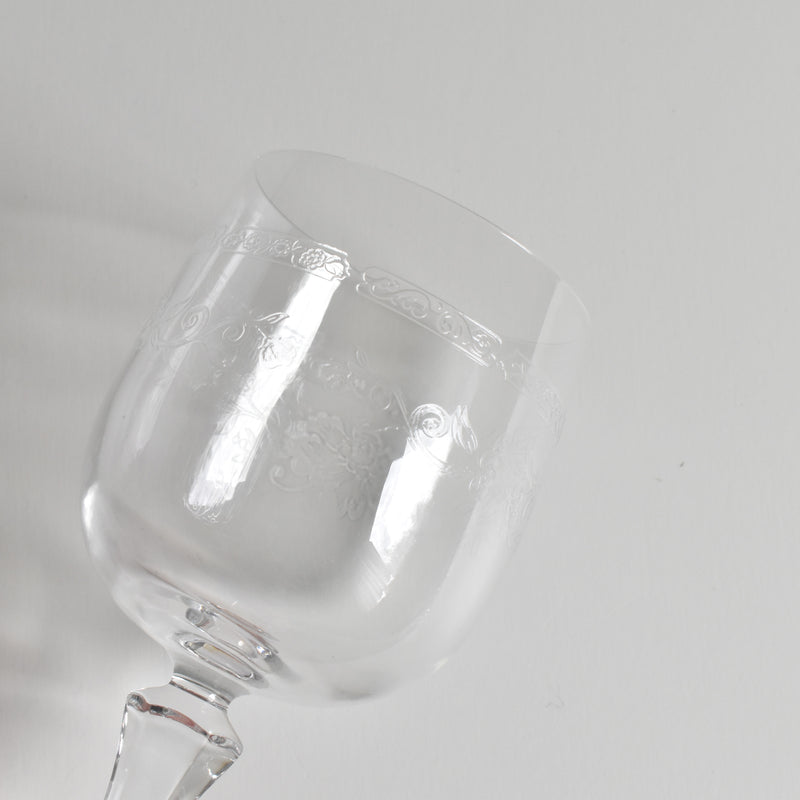 ヴィンテージクリスタルグラス ワイングラス クリスタルダルク Matignon