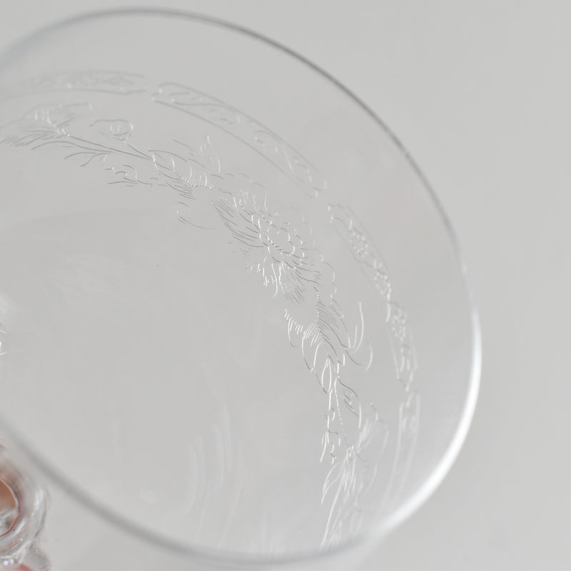 ヴィンテージクリスタルグラス ワイングラス クリスタルダルク Matignon