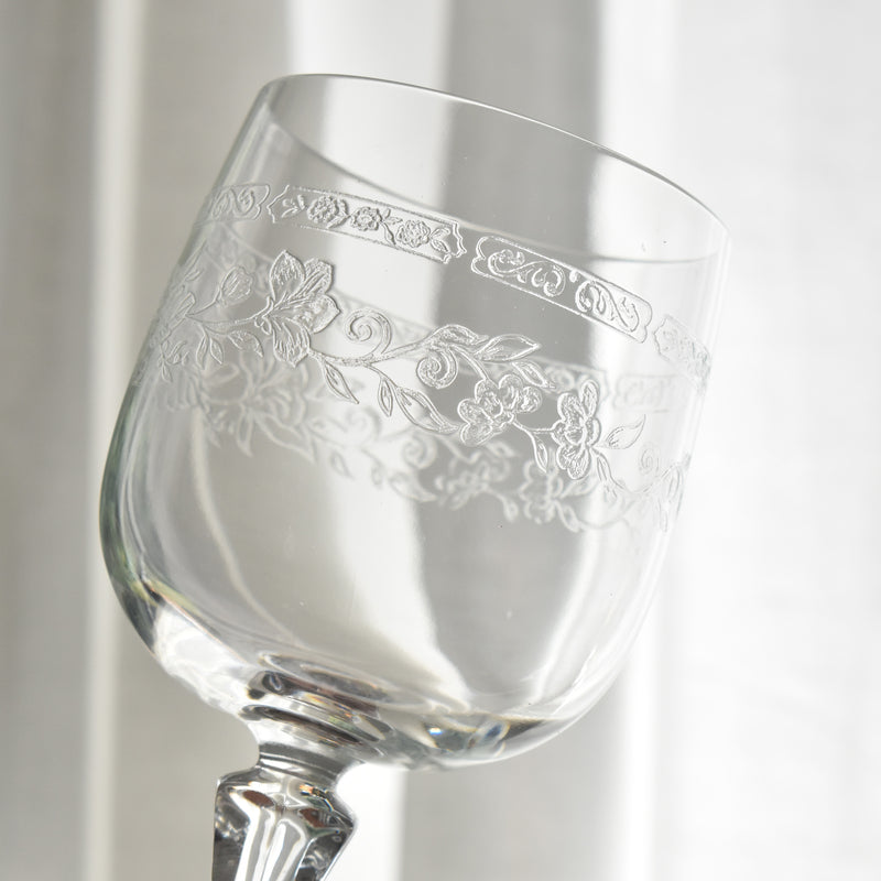 ヴィンテージクリスタルグラス ワイングラス クリスタルダルク Matignon