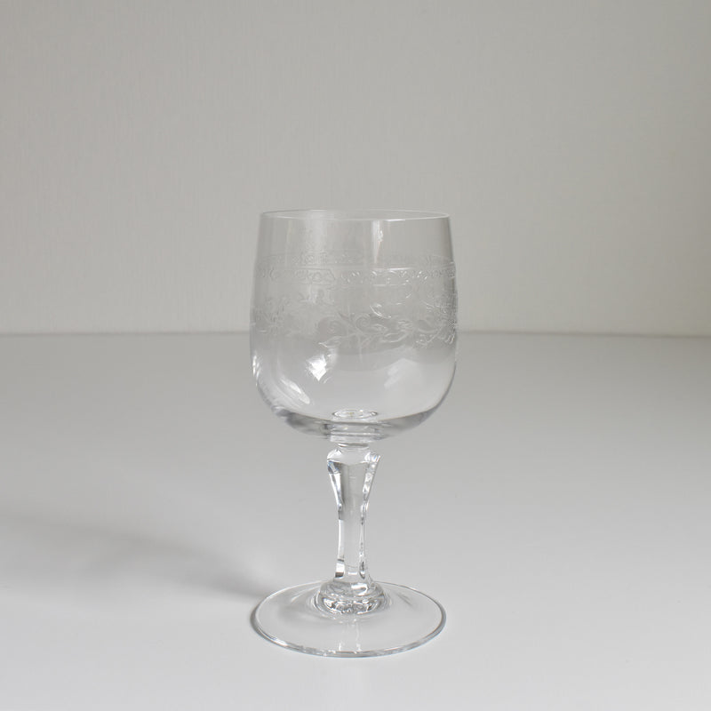 ヴィンテージクリスタルグラス ワイングラス クリスタルダルク Matignon