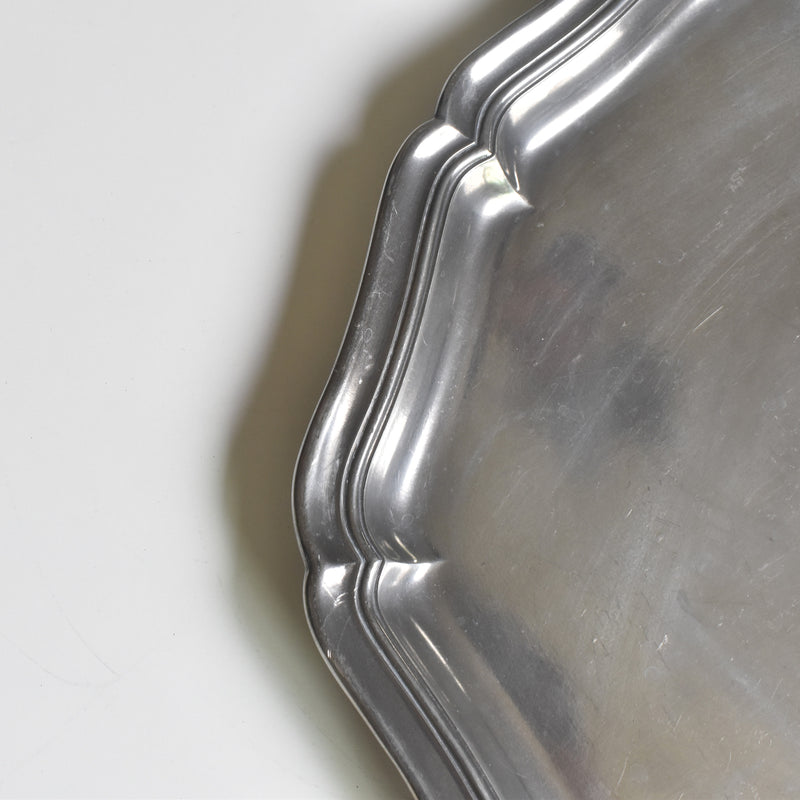 Vintage Pewter Oval Platter