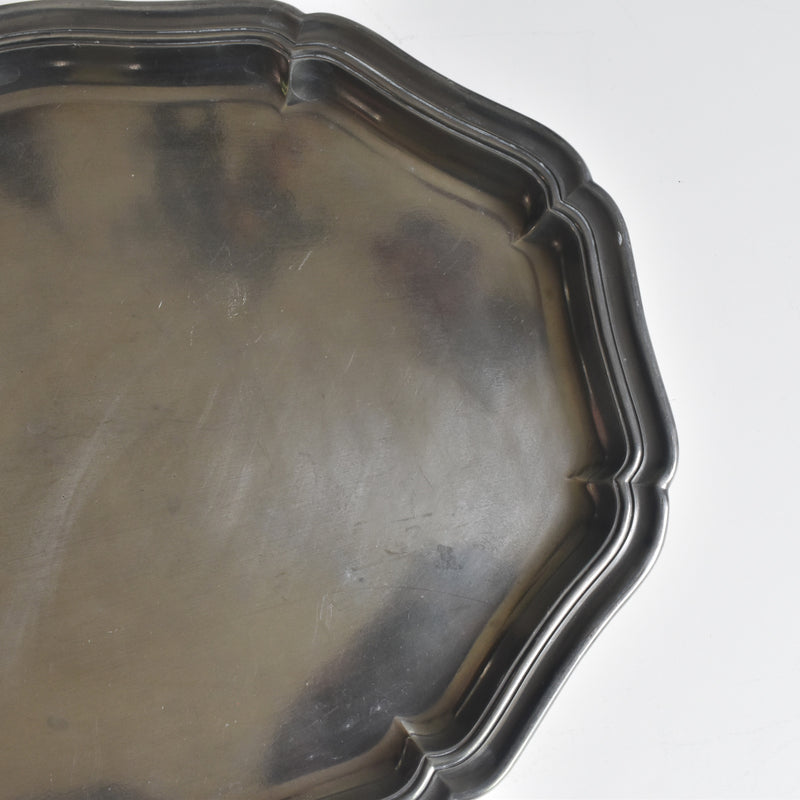 Vintage Pewter Oval Platter