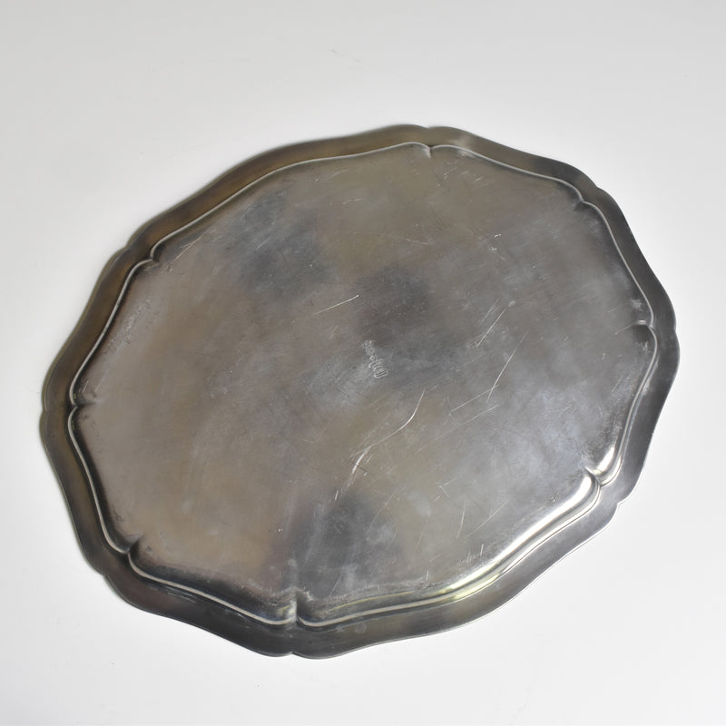 Vintage Pewter Oval Platter
