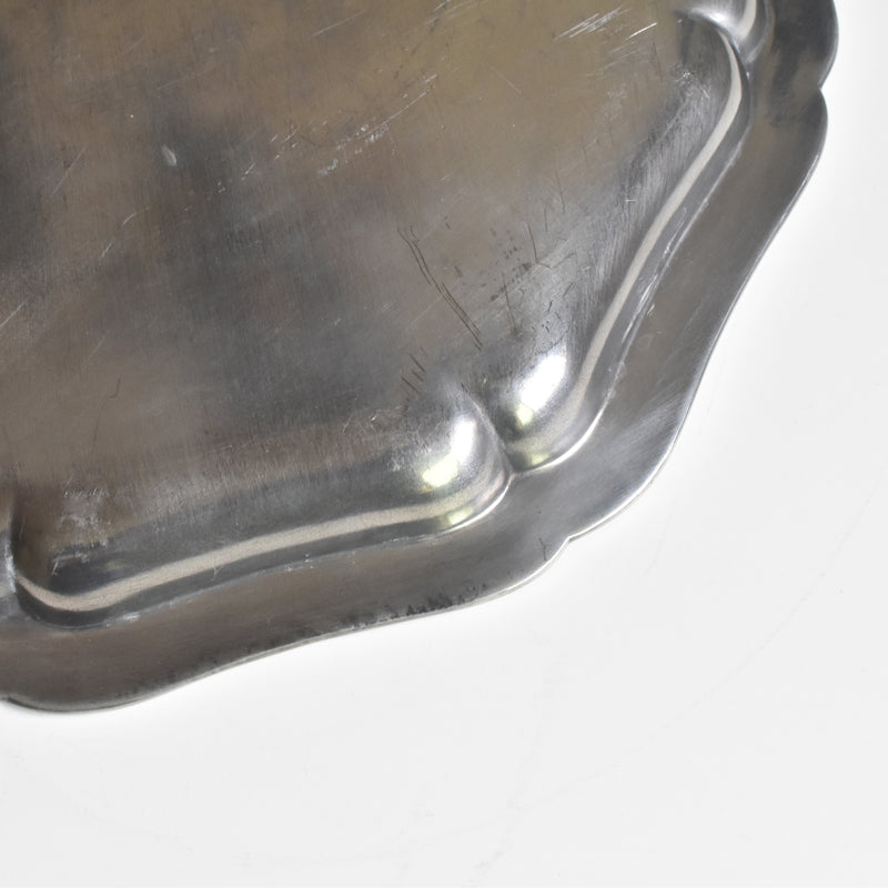 Vintage Pewter Oval Platter