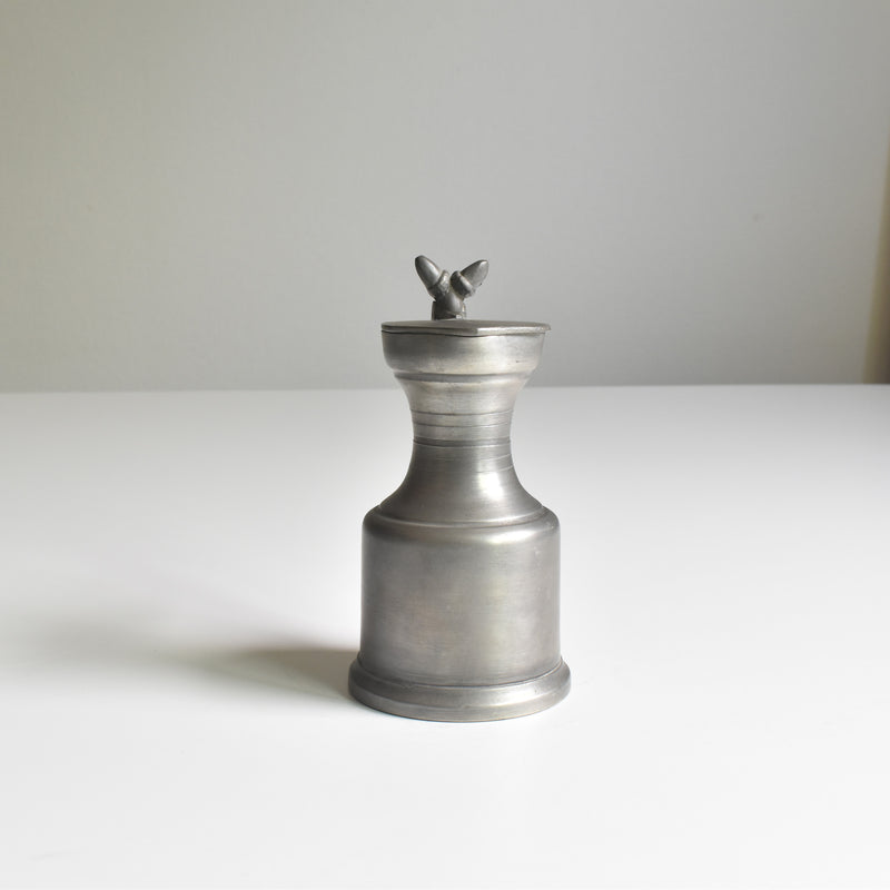 Vintage Pewter Jigger Acorn Etain d'art