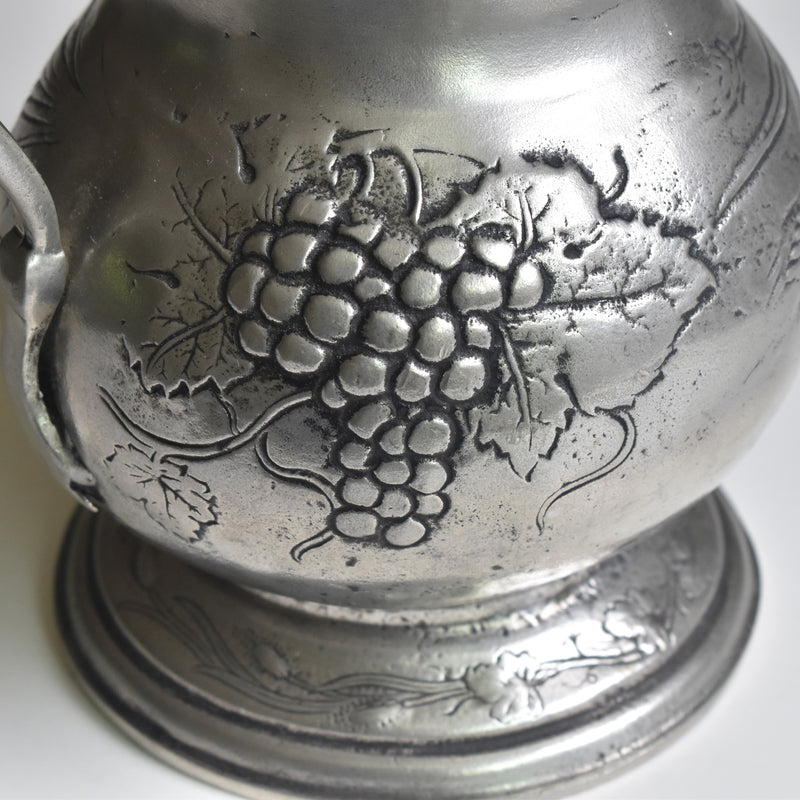 Vintage Pewter Pitcher Raisins