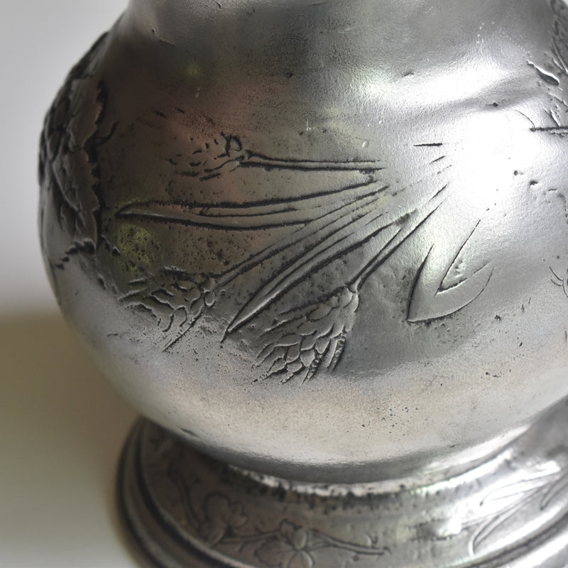Vintage Pewter Pitcher Raisins