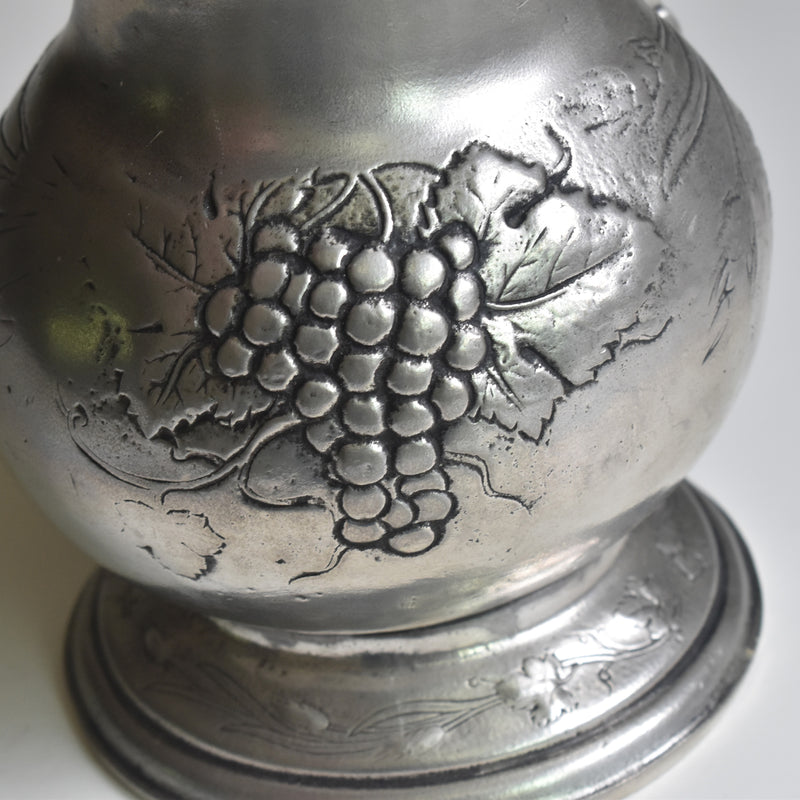 Vintage Pewter Pitcher Raisins